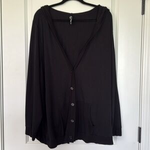 Torrid Black Hooded Sweater